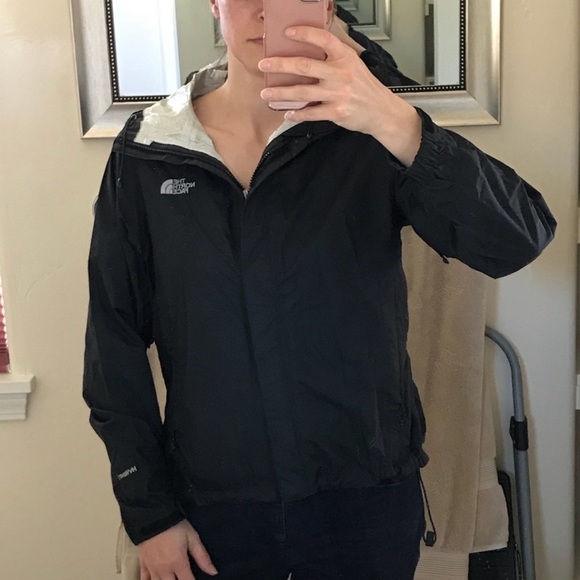 The North Face HyVent 2.5L Venture Black Rain Jacket Medium M - Picture 12 of 16